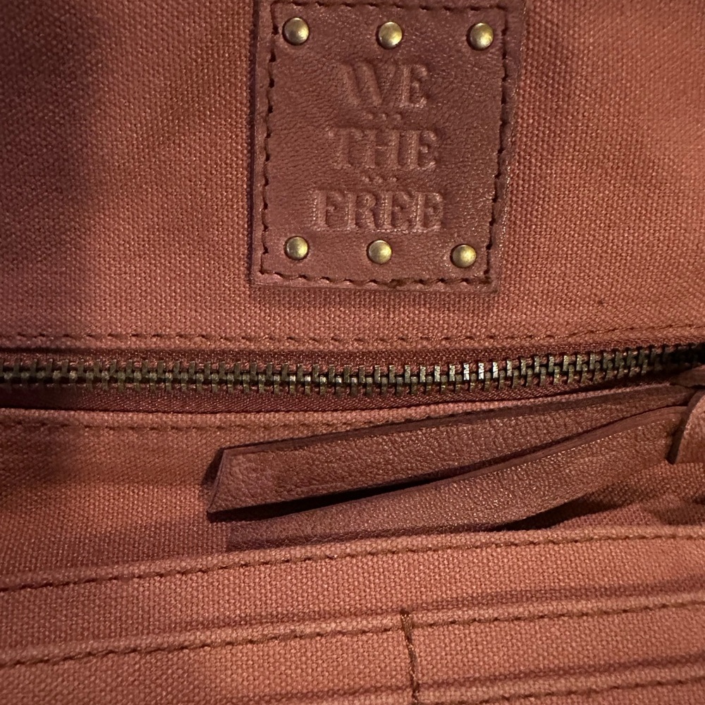 We The Free Brown Leather wallet EUC used once